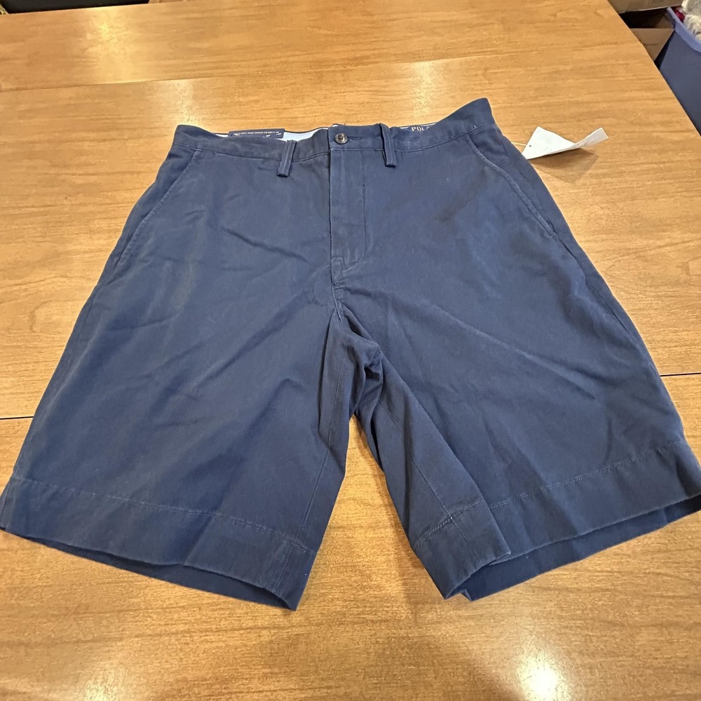 Polo Ralph Lauren Shorts Mens 31 Blue Classic Polo Chino Stretch 9 Inseam NWT